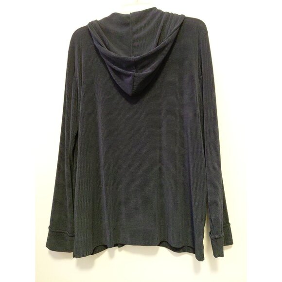 Chico's Travelers 3 Slinky Ribbed 2 Piece Full Zip Jacket & Pants Blue XL - Picture 5 of 12